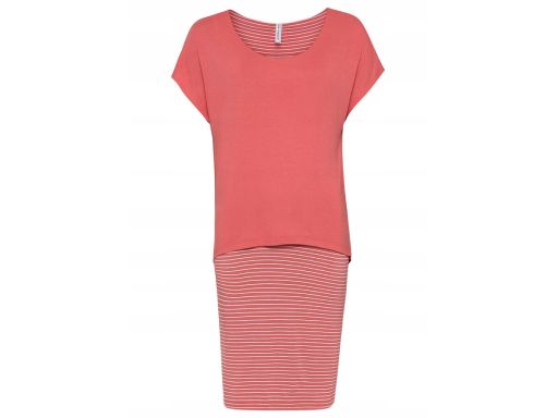 B.P.C koralowa sukienka 2w1 32/34.