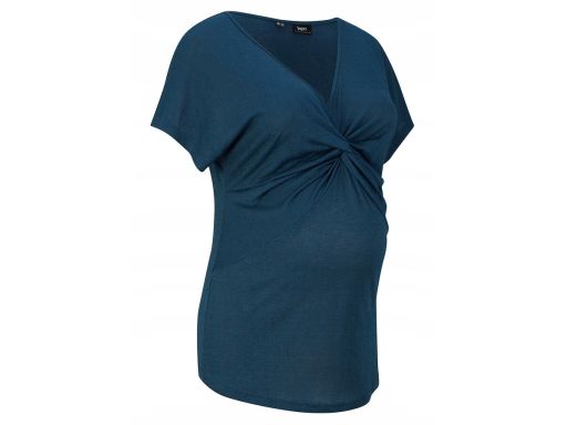 B.P.C bluza ciążowa morska z drapowaniem 40/42.