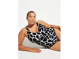 B.P.C kostium kąpielowy czarno-biały we wzory r.44