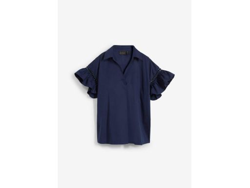 B.P.C bluzka granatowa z koronką 36.