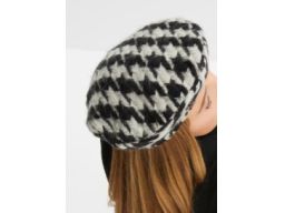 B.P.C beret szaro-czarny r.uniwersalny