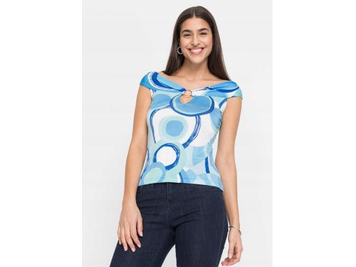 B.P.C niebieska bluzka z aplikacją ^44/46