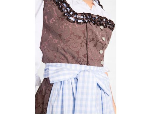 B.P.C. sukienka ludowa brązowo - niebieska ^52