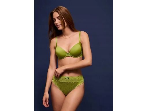 B.P.C zielony biustonosz push-up na fiszbinach r.75C