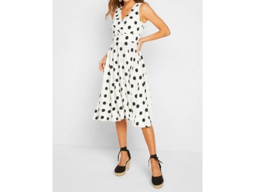 B.P.C sukienka dżersejowa w groszki r.48/50