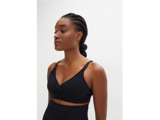 B.P.C biustonosze do karmienia miękkie 2-pak bezszwowe czarne r.XL