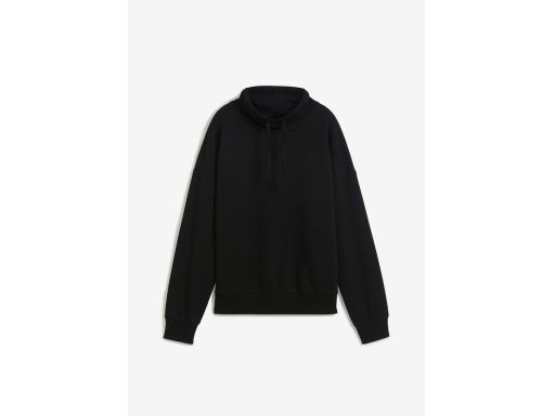 B.P.C bluza damska czarna z szerokim kołnierzem 56/58.