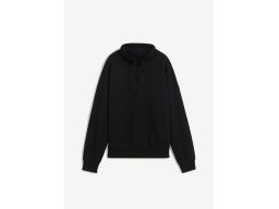 B.P.C bluza damska czarna z szerokim kołnierzem 56/58.