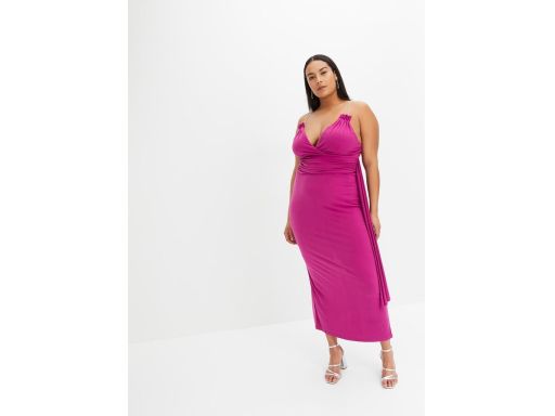 B.P.C sukienka wieczorowa długa fioletowa orchidea 40/42.