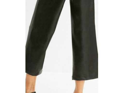 B.P.C czarne spodnie kuloty sztuczna skóra r.46