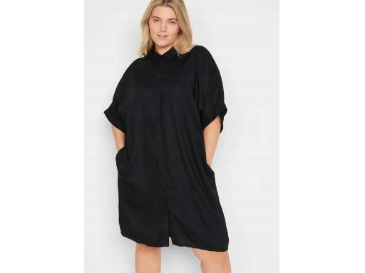 B.P.C sukienka czarna koszulowa z wiskozy 42.