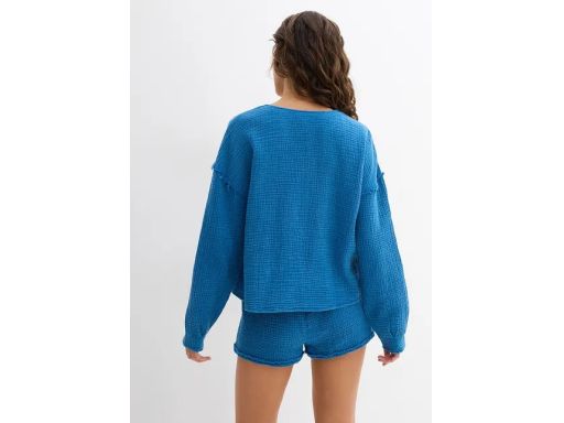 B.P.C bluzka muślinowa sprany niebieski r.36