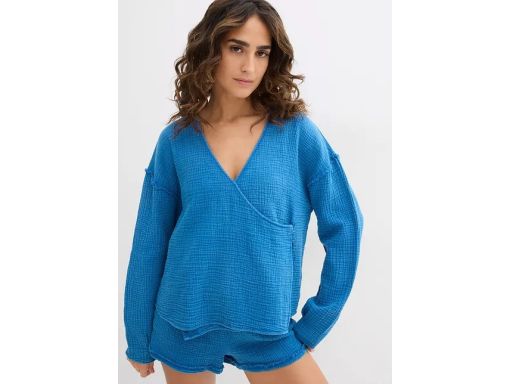 B.P.C bluzka muślinowa sprany niebieski r.36