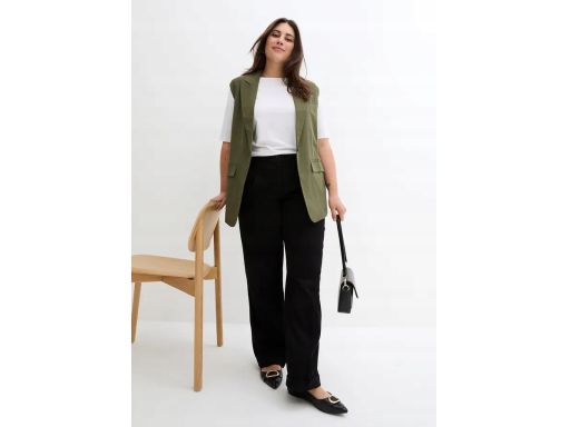 B.P.C spodnie Marlena czarne w kant 50.