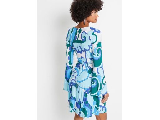 B.P.C sukienka wzorzysta z pierścieniem w dekolcie ^36/38