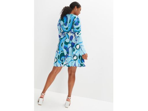 B.P.C sukienka wzorzysta z pierścieniem w dekolcie ^36/38