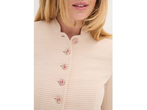 B.P.C prążkowa kurtka butelkowa zieleń do stroju ludowego 42.