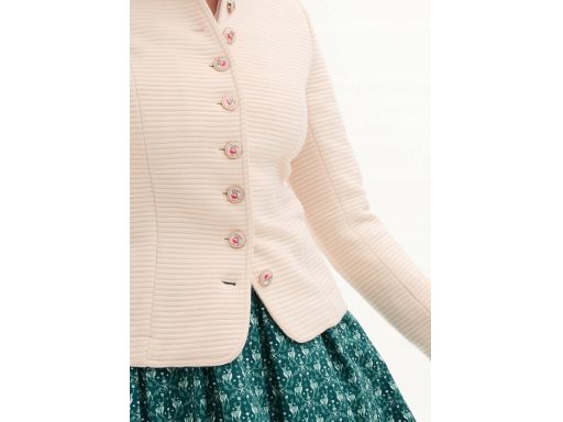 B.P.C prążkowa kurtka butelkowa zieleń do stroju ludowego 42.