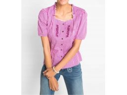 B.P.C bluzka w stylu ludowym w kratę r.50