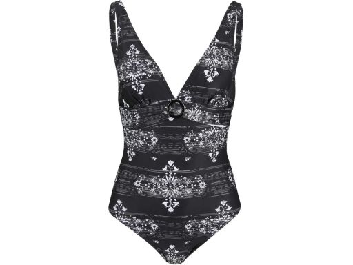 B.P.C kostium jednoczęściowy czarny ze wzorem 38.