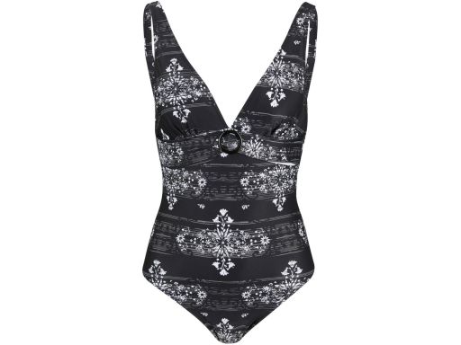 B.P.C kostium jednoczęściowy czarny ze wzorem 38.