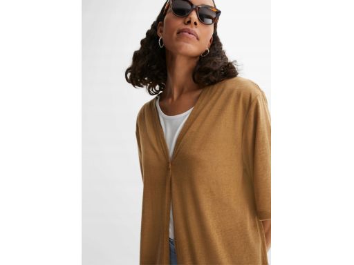 B.P.C długi kardigan cienki z krótkim rękawem 44/46.