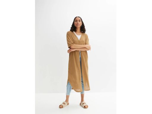 B.P.C długi kardigan cienki z krótkim rękawem 44/46.