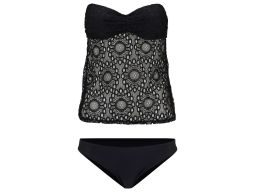B.P.C czarne tankini (2 części) bandeau ^40 (80B)