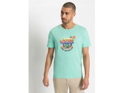 B.P.C t-shirt męski miętowy z nadrukiem M.