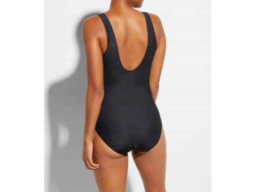 B.P.C kostium kąpielowy shape czarny z kolorowymi paskami r.44