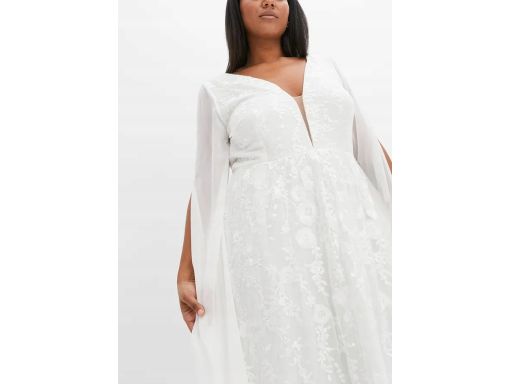 B.P.C suknia ślubu z długimi rękawami z rozcięciami ^50