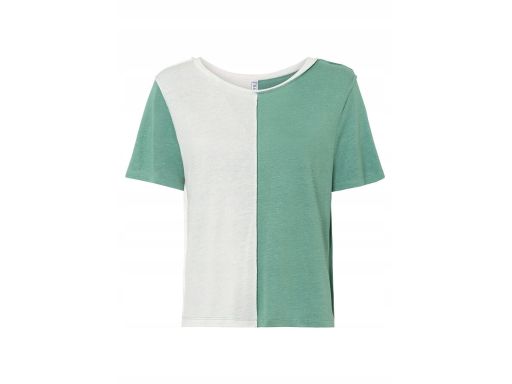 B.P.C t-shirt dwukolorowy lniany ^32/34