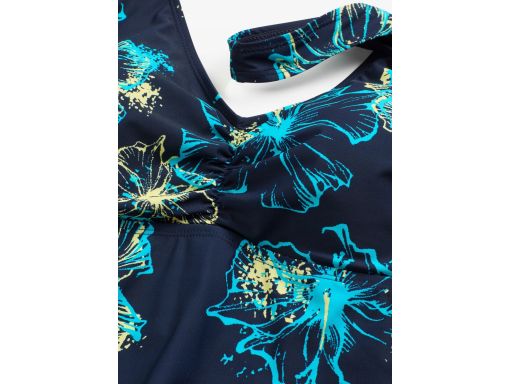 B.P.C granatowa sukienka kąpielowa we wzory r.54