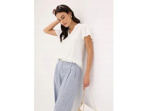 B.P.C bluzka śmietankowa ze złotymi guziczkami r.36/38