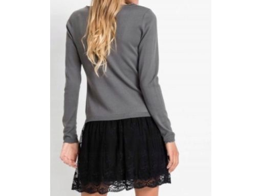 B.P.C sukienka dzianinowa 2w1z koronką ^40/42