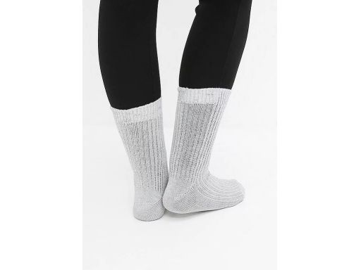 B.P.C. 4-pak skarpety relaksacyjne w prążek wysokie szare 39/42.