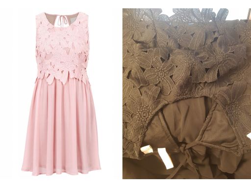 B.P.C czarna sukienka z koronką r.36