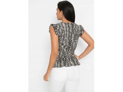 B.P.C bluzka damska kopertowa we wzorek 40/42.