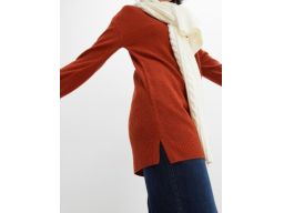 B.P.C kardigan-narzutka brązowy bez zapięcia 36/38.