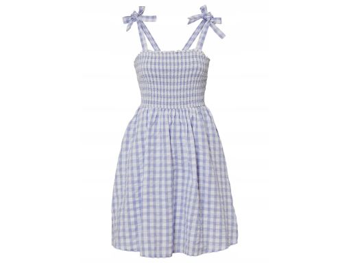 B.P.C sukienka letnia z wiązanymi ramiączkami w kratkę ^40