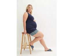 B.P.C top ciążowy i do karmienia granatowy r.44/46