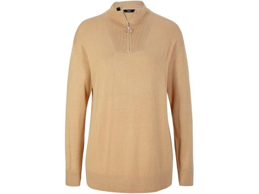 B.P.C bluzka dzianinowa ze stójką beżowa ^36/38