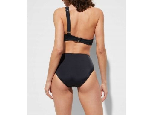 B.P.C czarne bikini asymetryczne na fiszbinach r.38 (75C)
