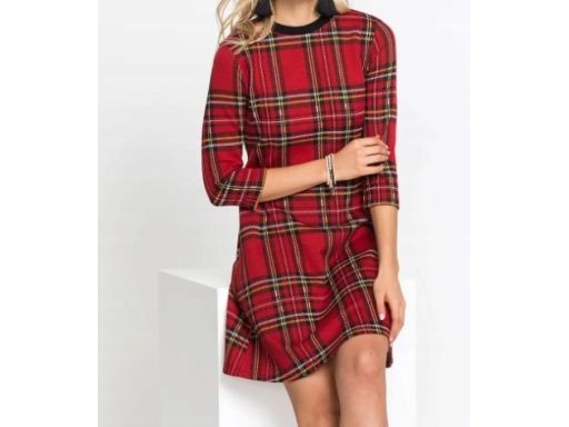 B.P.C sukienka dzianinowa kratka r.36/38