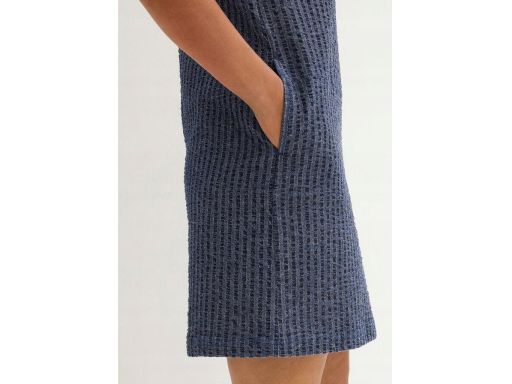 B.P.C jeansowa sukienka imitująca korę na ramiączka ^42