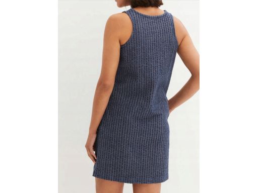 B.P.C jeansowa sukienka imitująca korę na ramiączka ^42