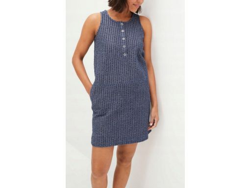 B.P.C jeansowa sukienka imitująca korę na ramiączka ^42