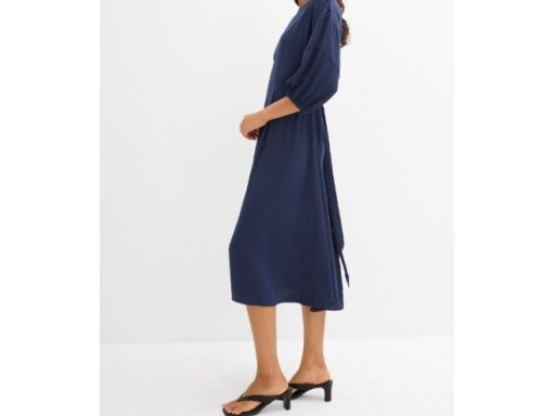 B.P.C sukienka midi granatowa 42.