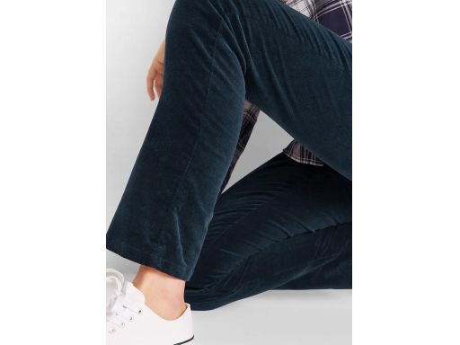 B.P.C spodnie damskie sztruksowe granatowe 50.