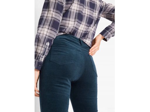 B.P.C spodnie damskie sztruksowe granatowe 50.